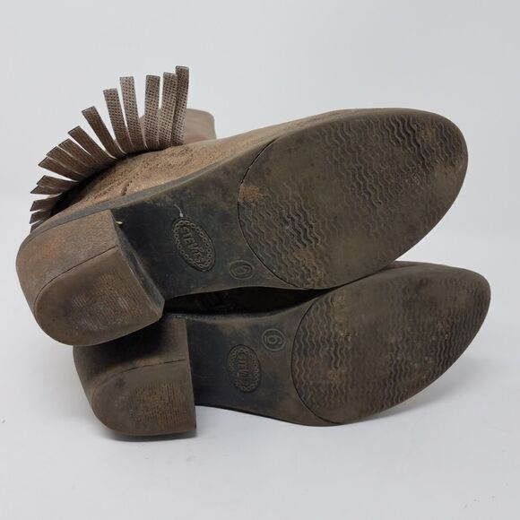 🌼 STEVIES Fringe Metallic Bronze Boots 6 - Picture 8 of 8